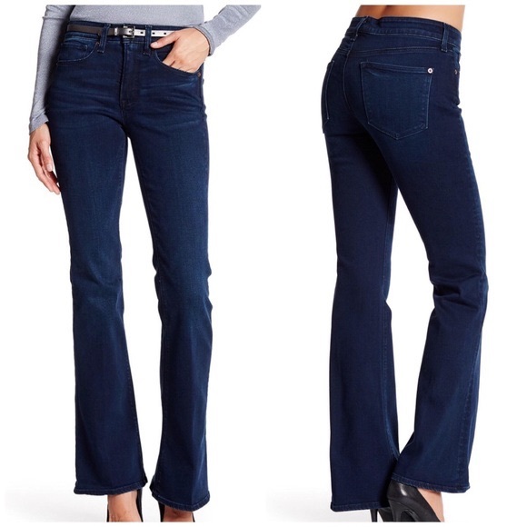 SPANX Denim - SPANX The 5 Pocket Flare Dark Wash Jeans